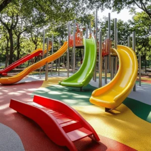 Los parques infantiles son lugares mágicos. Allí, los niños pueden correr y jugar. Pasar tiempo al aire libre es muy importante. Jugar en un parque ayuda a los niños a ser activos y felices. En un buen parque, todos pueden disfrutar y aprender.