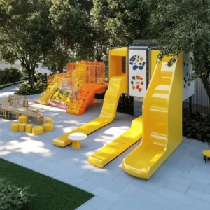 Los parques de ocio infantil son esenciales para el desarrollo de los niños. Aquí, los pequeños pueden jugar y explorar de manera segura. Los parques ofrecen un espacio donde los niños pueden moverse, saltar y reír. Esto ayuda a su crecimiento físico y social.
