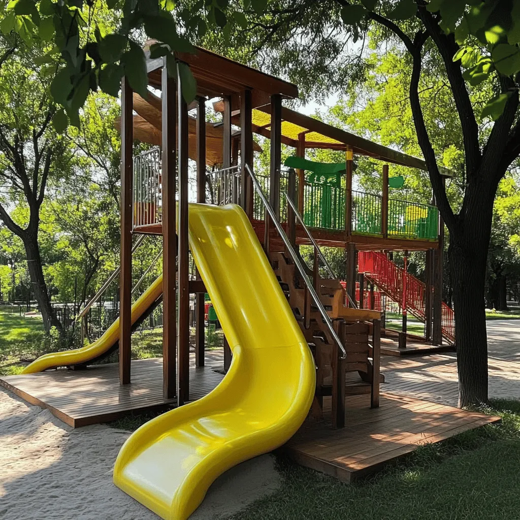 Elegir un parque con tobogán es una gran decisión. Los toboganes hacen que los niños se diviertan al aire libre. Estos juegos ayudan a los pequeños a liberar energía. Además, promueven el ejercicio físico.