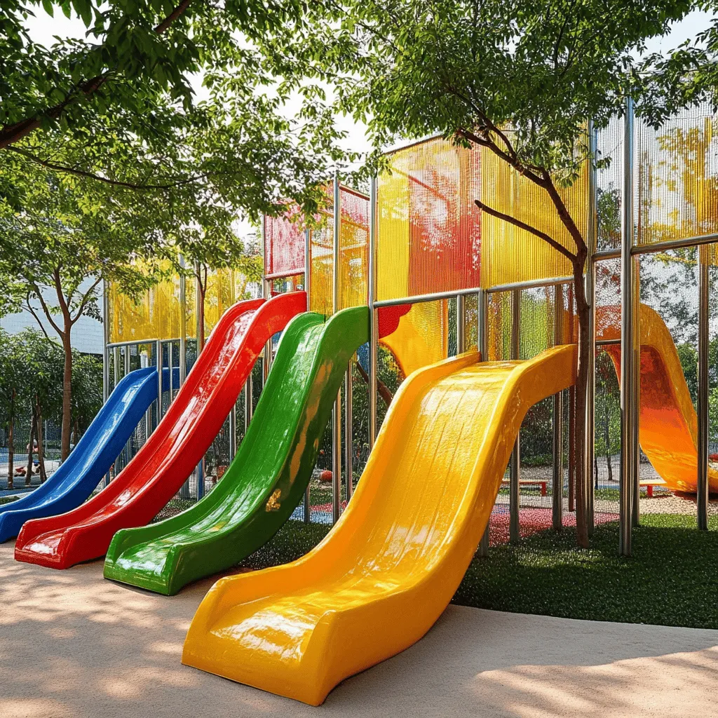 Los parques infantiles son lugares mágicos. Aquí, los niños juegan, aprenden y crecen. Cada parque tiene algo único. Algunos tienen columpios, otros tienen toboganes. Cada juego ayuda a los niños a ser más fuertes y felices.
