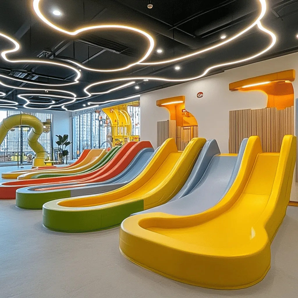 Un parque infantil cubierto es un lugar de diversión seguro. Aquí, los niños pueden jugar sin preocuparse del clima. Los parques cubiertos ofrecen juegos, toboganes y zonas blandas. Cada área está diseñada para que los niños exploren y se diviertan. Además, los materiales usados son seguros y resistentes.