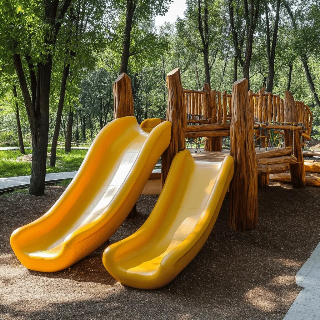 Los parques de madera son espacios llenos de vida. Usan madera natural para crear áreas de juego y descanso. Estos parques no solo son bonitos, también son buenos para nuestro entorno. La madera se mezcla bien con la naturaleza. Los niños pueden jugar y explorar en un lugar seguro.