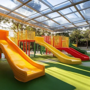 Los parques infantiles cubiertos son espacios seguros donde los niños pueden jugar sin importar el clima. Estos lugares ofrecen diversión y actividades variadas, lo que los convierte en una excelente opción para las familias.