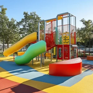 Los parques de juegos infantiles son lugares mágicos. Aquí, los niños pueden correr, saltar y jugar. El aire fresco y el sol son buenos para su salud. Jugar al aire libre ayuda a los niños a crecer fuertes y felices. Los parques también hacen que las familias se sientan unidas. Es un espacio donde todos pueden disfrutar juntos.