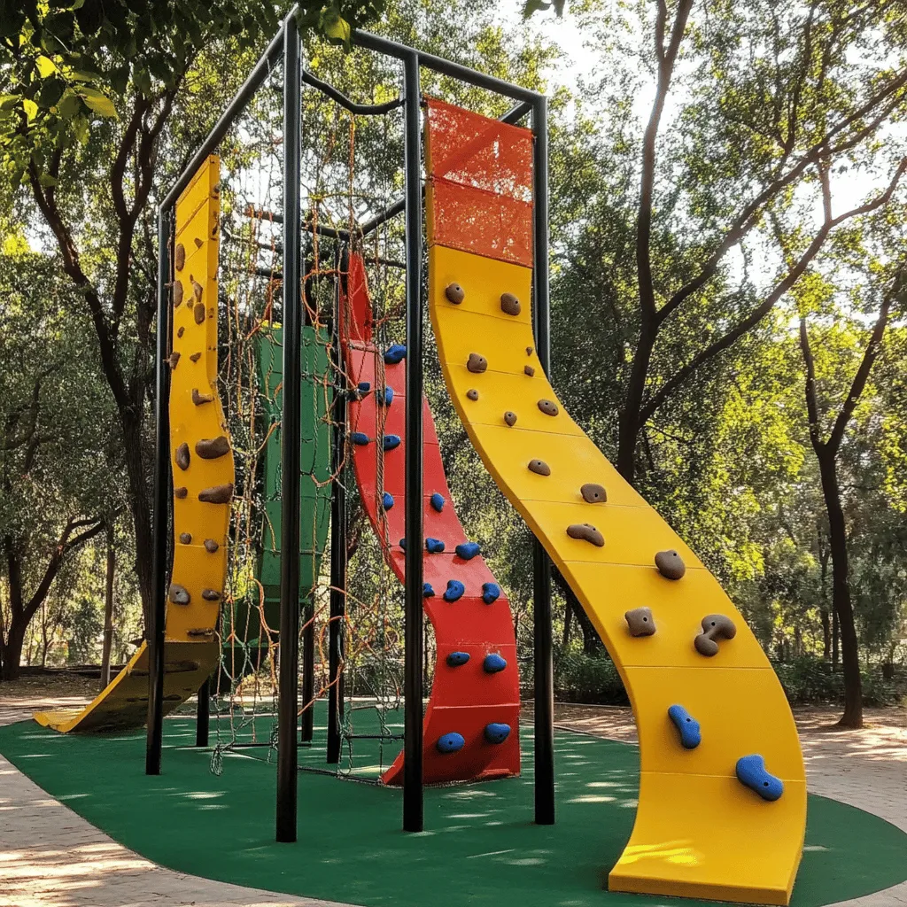 Un parque de escalada es un lugar donde la diversión y la aventura se juntan. Aquí, todos pueden escalar y jugar. Los niños y adultos disfrutan de la emoción de subir. Además, estos parques son seguros y están diseñados para proteger a todos.