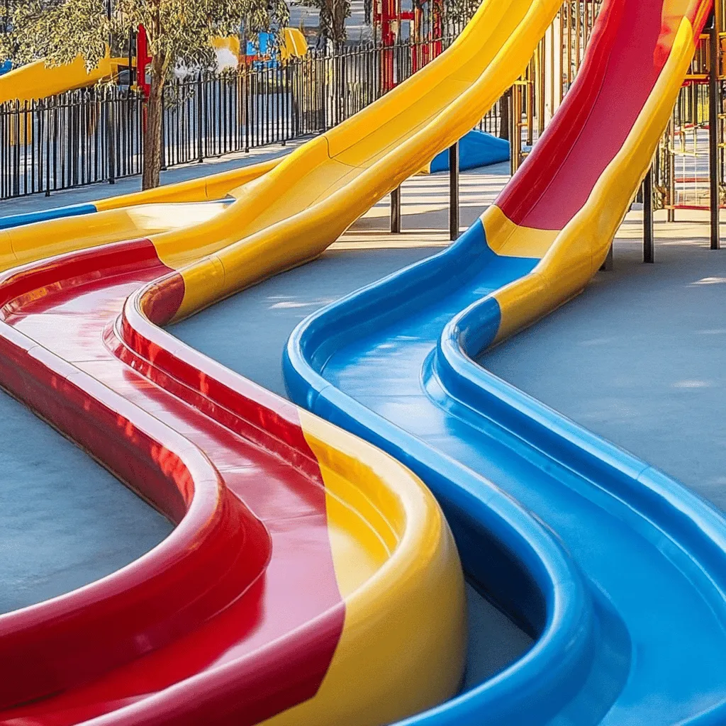 El Parque de los Toboganes es un lugar lleno de alegría. Aquí, las risas de los niños suenan todo el día. Los toboganes son la estrella del parque. Hay toboganes de diferentes tamaños y estilos. Cada uno ofrece una experiencia única y emocionante.