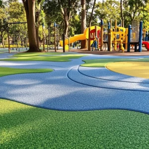 Los parques de pisos son espacios de recreo. Se diseñan para el juego y la convivencia. Estos parques suelen tener pisos de caucho antideslizante. Este material es seguro y cómodo. Además, ayuda a prevenir lesiones. Es importante que estos parques sean accesibles para todos. La inclusión es clave en el diseño de estos espacios.