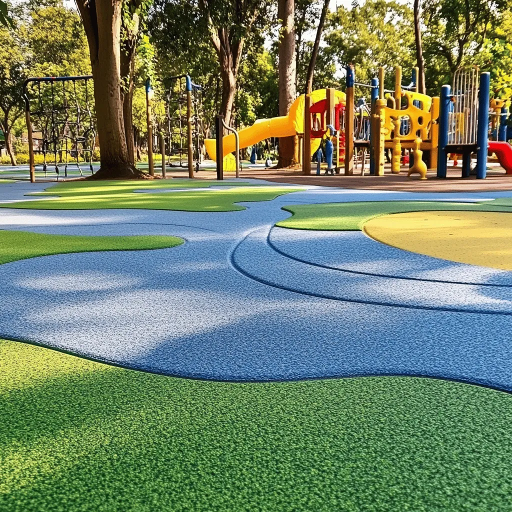 Los parques de pisos son espacios de recreo. Se diseñan para el juego y la convivencia. Estos parques suelen tener pisos de caucho antideslizante. Este material es seguro y cómodo. Además, ayuda a prevenir lesiones. Es importante que estos parques sean accesibles para todos. La inclusión es clave en el diseño de estos espacios.