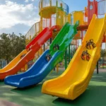 Las áreas de juegos infantiles son espacios mágicos donde la aventura y la diversión se encuentran. Los grandes toboganes son estrellas en estos parques. Los niños los adoran y pasan horas deslizándose y riendo. Estos toboganes no solo son divertidos, sino que también ayudan a los pequeños a desarrollar habilidades motoras.