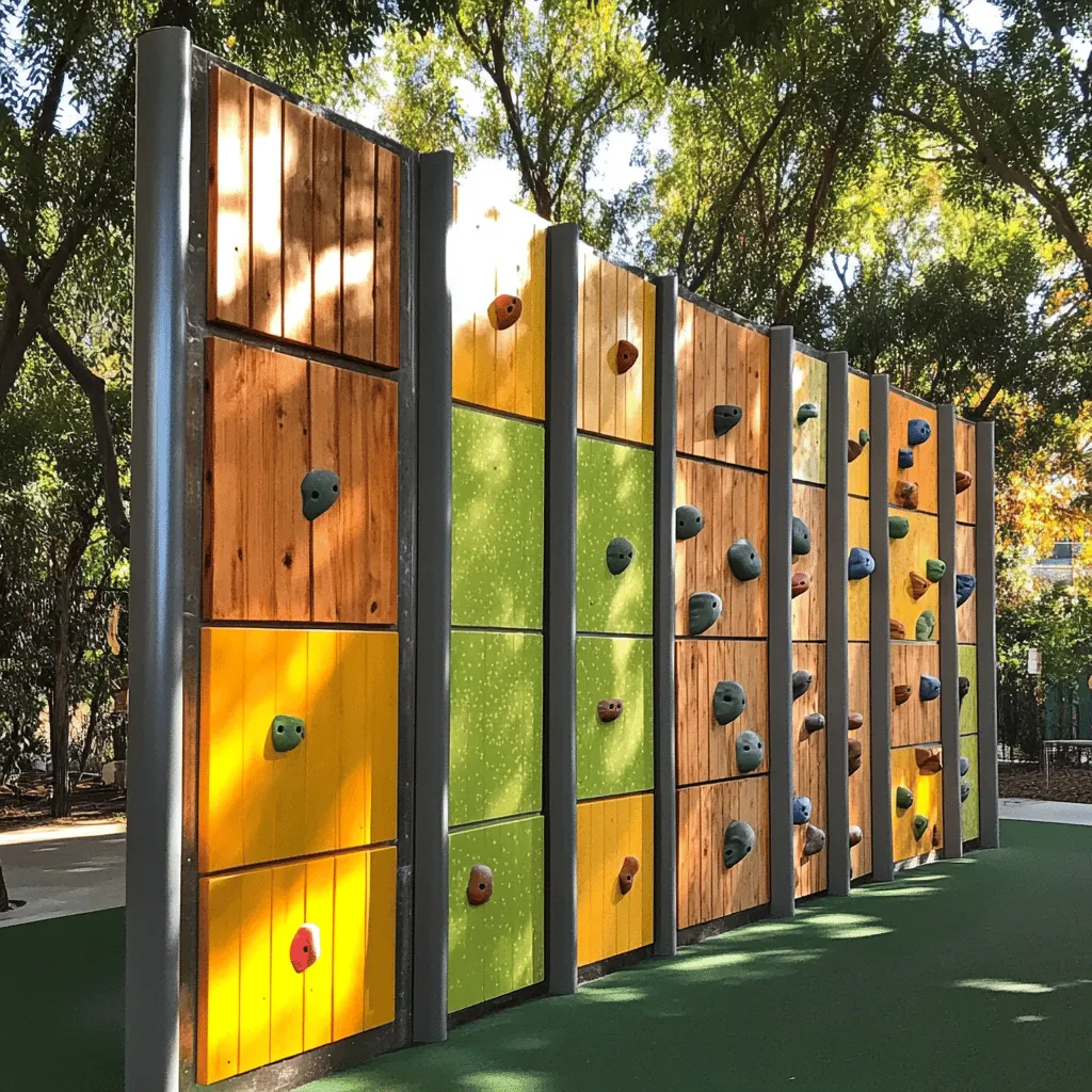 Los muros de escalada son estructuras emocionantes. Permiten a las personas de todas las edades escalar y jugar. Existen muchos tipos de muros de escalada. Aquí te cuento sobre algunos de ellos.