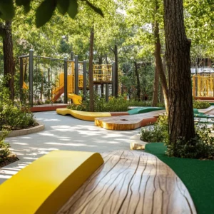 Los parques infantiles son lugares mágicos. Aquí, los niños juegan y se divierten. El juego es esencial para su desarrollo. Ayuda a mejorar sus habilidades sociales y físicas. Además, jugar al aire libre fomenta la imaginación. Los parques ofrecen un espacio seguro para explorar y aprender.