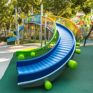 Los parques infantiles son lugares mágicos. En ellos, los niños pueden jugar y explorar. El juego al aire libre es esencial para su desarrollo. Mejora la salud física y mental. También fomenta la creatividad y la socialización.