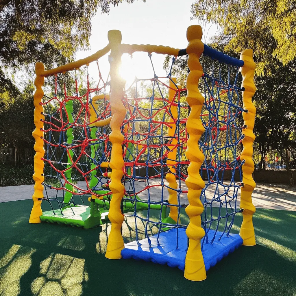 El Parque Araña es un lugar especial. Aquí, los niños pueden jugar y explorar. Las atracciones son diversas y emocionantes. Una de las más destacadas es la estructura de red. Esta estructura es como una gran araña. Los niños pueden escalar, saltar y jugar en ella.