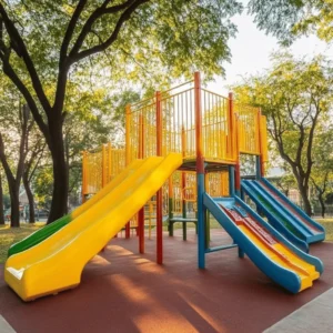 Los parques con columpios son espacios mágicos. Aquí, los niños pueden volar alto en su imaginación. Jugar al aire libre trae muchos beneficios. Mejora la salud física y mental de los pequeños. Los columpios son ideales para desarrollar habilidades motoras. Además, fomentan la socialización entre los niños.