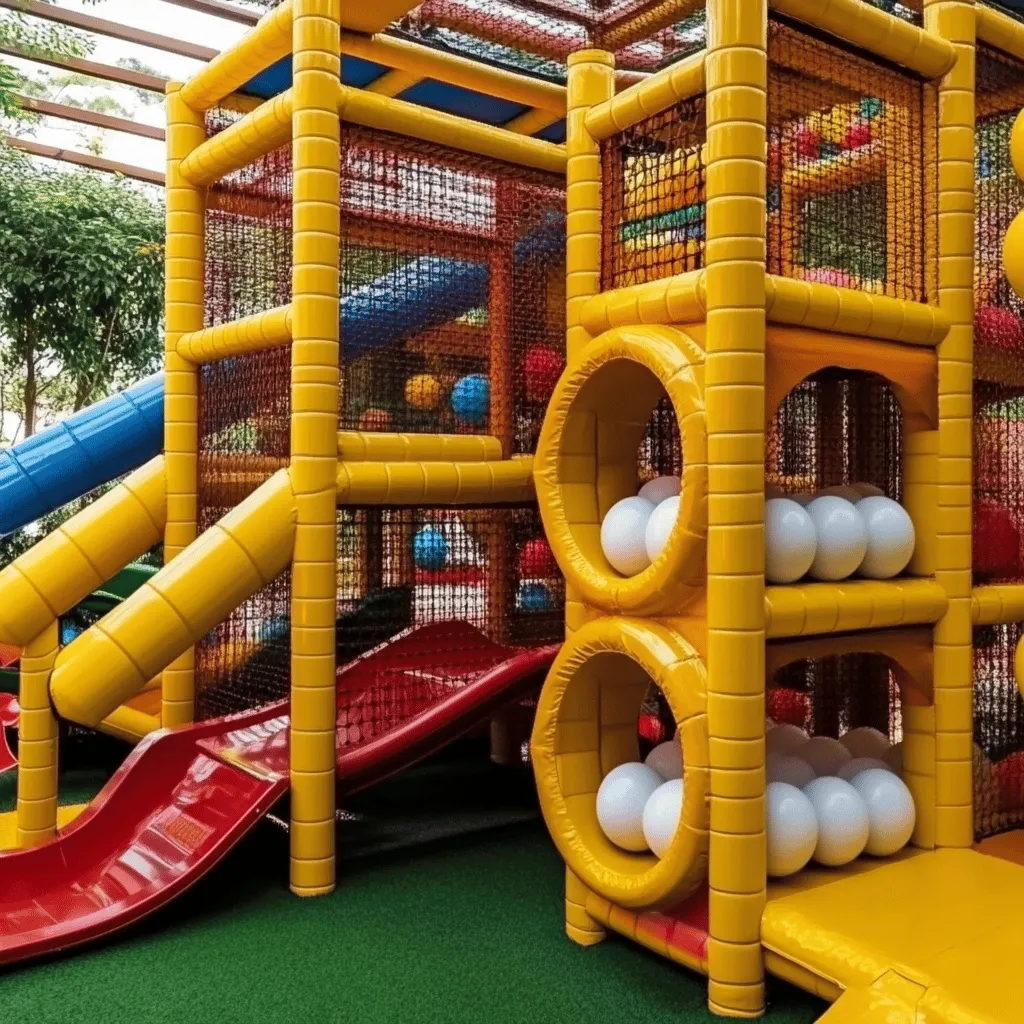 Un parque de bolas es un espacio lleno de diversión. Aquí, los niños pueden jugar, saltar y explorar. Tienen zonas con muchas bolas de colores. Estas bolas son suaves y seguras. Los parques de bolas son ideales para niños de 2 a 12 años. Los padres pueden relajarse mientras sus hijos juegan.