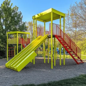 Los parques infantiles son el lugar perfecto para que los niños jueguen y se diviertan. La seguridad en estas áreas es muy importante. Siempre reviso que el equipamiento cumpla con las normas de seguridad. Un parque bien diseñado debe tener superficies suaves y seguras. Esto evita que los niños se lastimen al jugar.