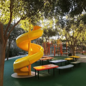 Los parques para niños son lugares mágicos. Son espacios donde los sueños se hacen realidad y la diversión nunca se acaba. En un buen parque, los niños pueden correr, jugar y explorar. También pueden hacer amigos y compartir risas. Los parques son muy importantes para el desarrollo de los niños. Jugar al aire libre les ayuda a ser más fuertes y felices. Además, les enseña a trabajar en equipo y a socializar.